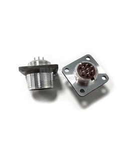 Alternative view of 2PM-18 Series 7Pin Male Panel Socket - 2РМТ18Б7Ш1В1В