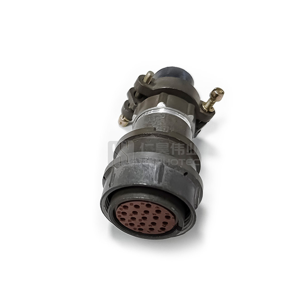 2PM-27 Series 19Pin Female Straight Cable Plug Unshielded with Gold Plated Pin - 2РМДТ27КПН19Г5А1В