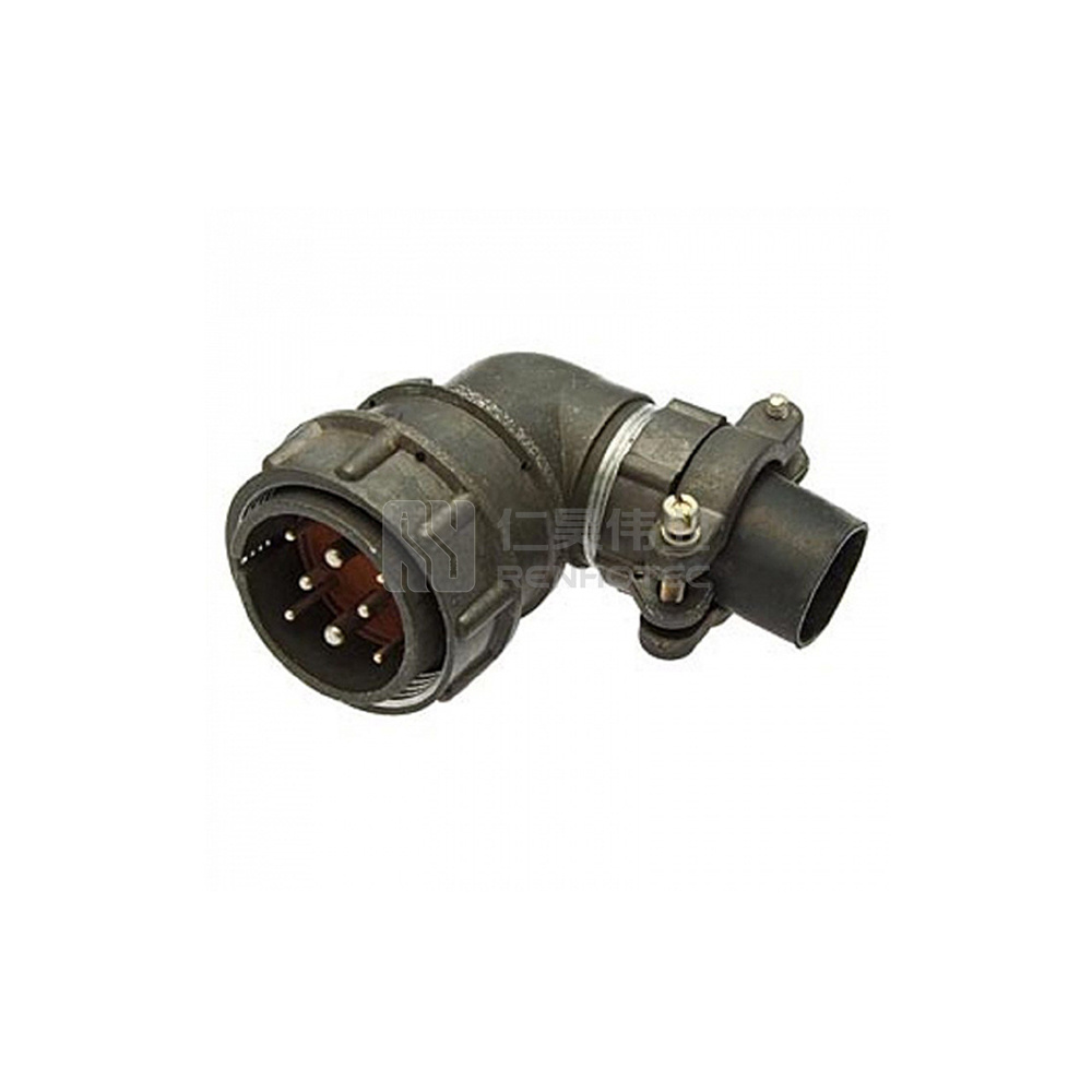 2PM-30 Series 8Pin Male Angled Cable Plug Unshielded - 2РМДТ30КУН8Ш7В1В
